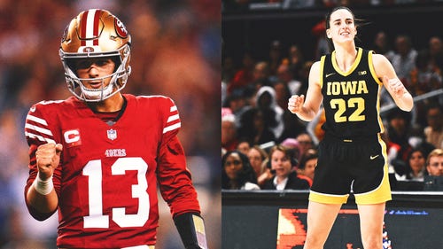 WOMEN'S COLLEGE BASKETBALL Trending Image: Brock Purdy, Caitlin Clark are connected as they face big moments